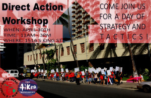 2016.04.19 AiKea Direct Action workshop flyer